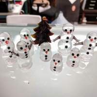 Flameworking Holiday Snowmen
